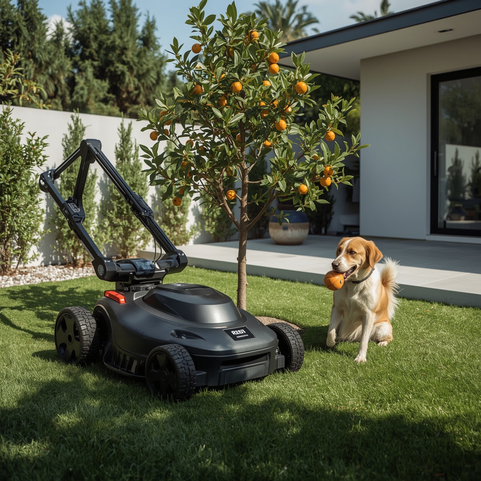 The Robot Mower That Cuts Grass, Picks Fruit, and Plays Fetch