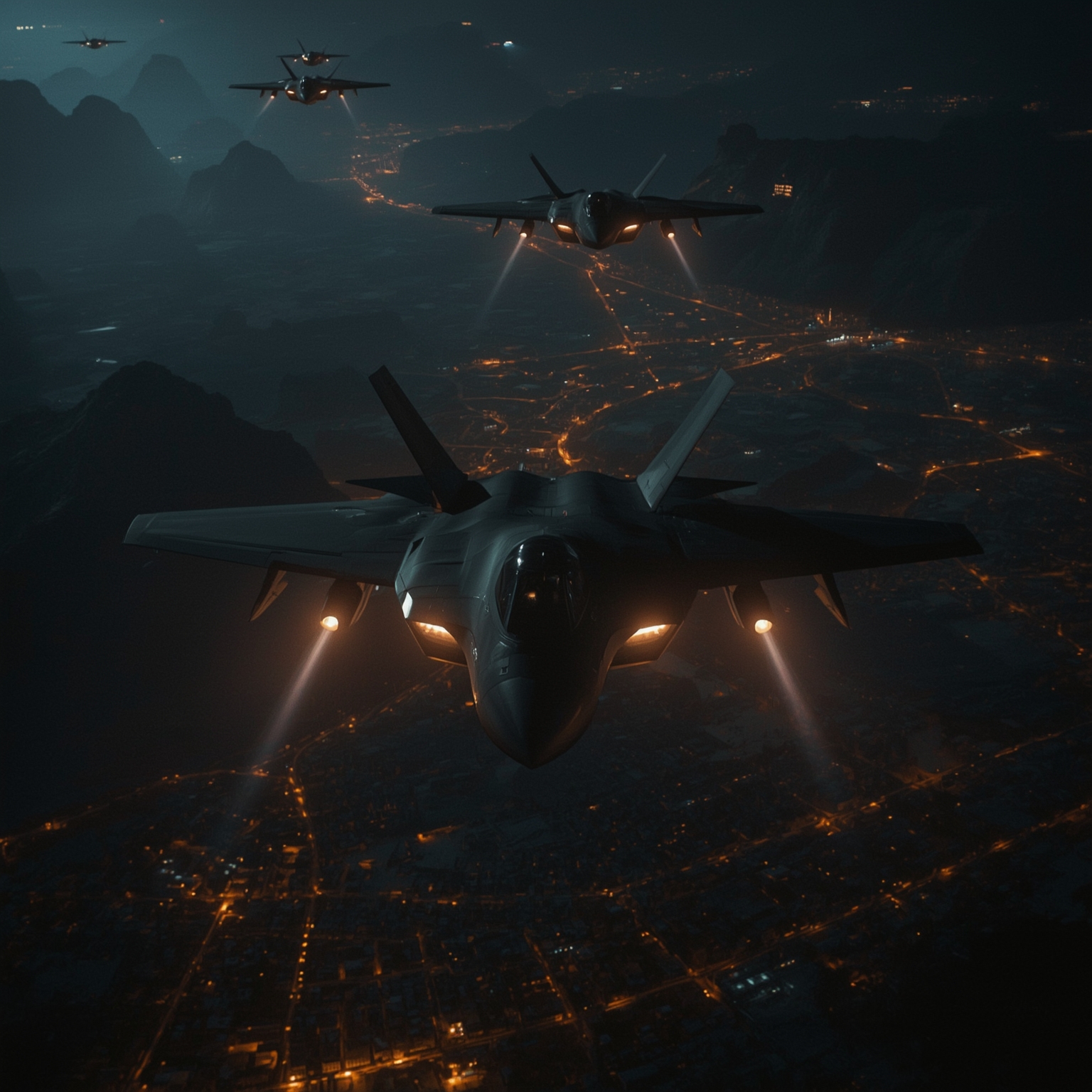 Stealth Fighters Lead Deep Strike Missions in Strategic Operation Over Iran