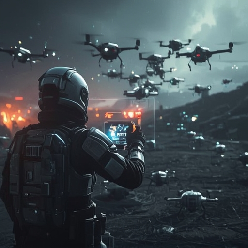 The Rise of AI Commanders: One Soldier Controlling Drone Swarms