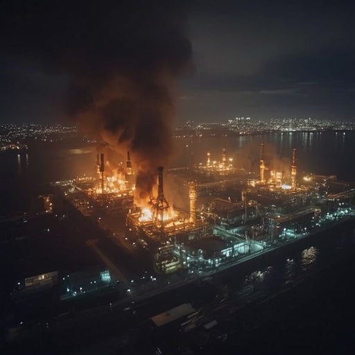 Ukraine Strikes Russian Oil Terminal Amid Economic Forum, Satellite Images Reveal
